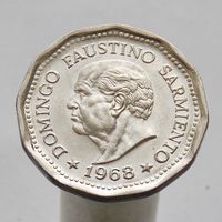 Аргентина 25 песо 1968 80 лет со дня смерти Доминго Фаустино Сармиенто