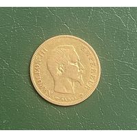 10 франков 1857 год. Золото.