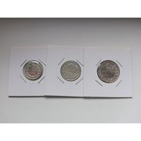 Набор 1923г. 10, 15, 20 копеек. Состояние VF. С рубля!