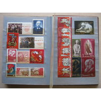 Марки в альбоме, Ленин, Октябрь, Комсомол 100 шт.
