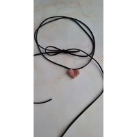 Чокер сердечко на завязках