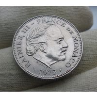 RR 5 франков 1975 Монако Ренье 3 тираж всего 6500шт UNC