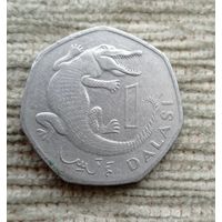 Werty71 Гамбия 1 даласи 1998 Тонкомордый Крокодил 1 2