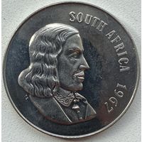 ЮАР 50 центов 1967 г. South-Africa. Из банковского набора. Состояние