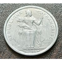 Французская Полинезия 1 франк, 1984    ( 1-7-8 )