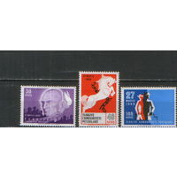 3 марки из серии 1960г. Турция "Государственный переворот 27 мая" MNH