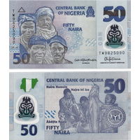 Нигерия 50 найра 2019 год UNC (полимер)