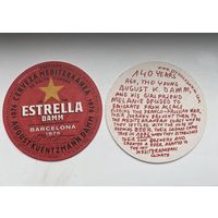 Подставка под пиво Estrella Damm No 2