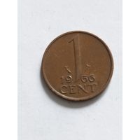 Нидерланды 1 цент 1966