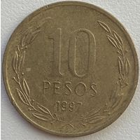 Чили 10 песо 1997 г.