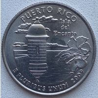 США 25 центов (квотер) 2009 г. Пуэрто-Рико