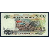 Индонезия 5000 рупий 1987 год.