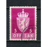 Норвегия - 1980 - Герб. Dienstmarken - [Mi. 106d] - полная серия - 1 марка. Гашеная.  (Лот 21JB)-TG3P56