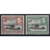 Кения Уганда Танганика 1952 ** Королевский визит, 2 марки,  Британские колонии