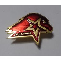Кокарда (эмблема) на берет ЮнАрмии РФ на закрутке