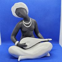 Старт с 1 Рубля !!! Статуэтка СССР Шехерезада Дулево Девушка Негр Негритянка !!!