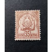 Французский Тунис\464с\ТУНИС 1893\1902 Стандарт  ГЕРБ ми25  кц60евр