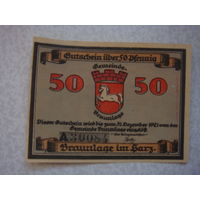 Германия 50 пфенингов  нотгельд 1921 г