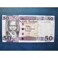 Южный Судан 50 фунтов 2017 года, unc