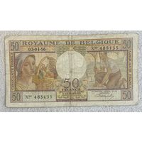 Банкнота. Бельгия. 50 франков 1956 год.