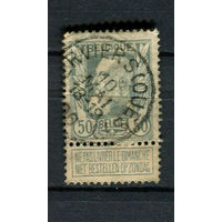 Бельгия - 1905 - Король Леопольд II 50С - (есть тонкое место и надрыв перфорации) - [Mi.75] - 1 марка. Гашеная.  (Лот 16DL)