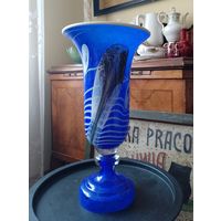 Ваза с-зд Неман Березовка не Столле эксклюзивная (на заказ) огромная сульфидное стекло (2)