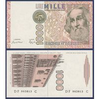 Италия, 1000 лир 1982 г., P-109b (DF, купец и путешественник Марко Поло), UNC