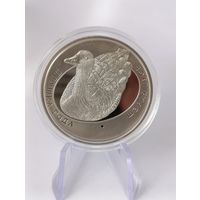 1 рубль 2009 г. Птица года Серый гусь