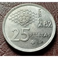 Испания 25 песет, 1980    80 внутри звезды    ( 1-11-5 )