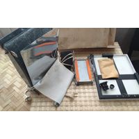 Новый фотоглянцеватель, кадрирующая рамка, 2 объектива, фоторезак. Фонарь.