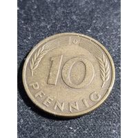 ФРГ 10 пфеннигов 1980 D