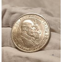 2 кроны 1907 Швеция - Золотая свадьба штемпельный блеск