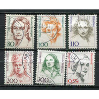 ФРГ - 1986-2002 - Стандарты. Известные женщины - 6 марок. Гашеные.  (Лот 67Gz)-T4P37