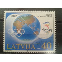 Латвия, 2000. Олимпиада в Сиднее. Mi-2,00 евро гаш.