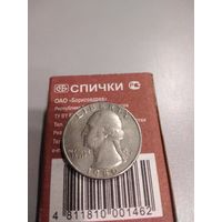 США 25 центов (квотер) 1980 г. D