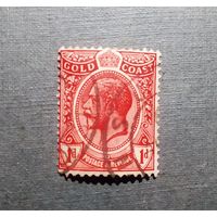 Марка Золотой берег 1913 год