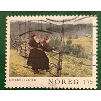 Норвегия 1982. Художник Эрик Теодор Веренлелля. Картина Сентябрь