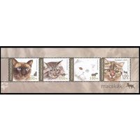 2005 Венгрия 5006-5009 Фауна. Кошки ** БЛОК