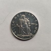Ватикан 5 лир 1964 г.
