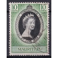 80a.BrKS. Великобритания. Колонии. Маврикий. Коронация Елизаветы II. 1953 г. 10c. Mi.#242.