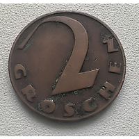 Австрия 2 гроша 1928  7-5-61