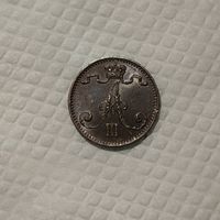 1 пенни 1892 штемпельная