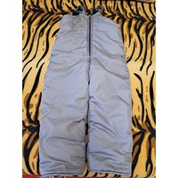 Полукомбинезон серый теплый на байке на 4-6лет,  б.у в отличном состоянии