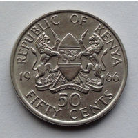 Кения 50 центов. 1966