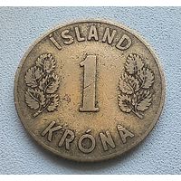 Исландия 1 крона 1946  7-14-26