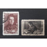 СССР 1951г. Серия из 2 марок. 25 лет со д.с. Фурманова. гаш.