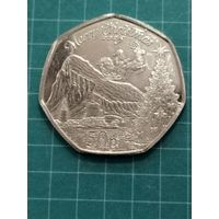 Гибралтар 50 пенсов 2025 г. Рождество