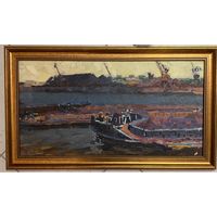 Дорошевич Ф.И "В Калининграде". Холст, масло, картон. Размер 36х65 см.без рамы.