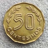 Уругвай 50 сентесимо  1976 г.