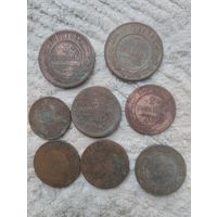 2 копейки 1876 и 3 копейки 1898 и другие.